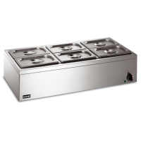 Commercial Bain Marie | Dry Heat Electric Countertop Food Warmer | 6x1/4 GN Dishes | Lincat LBM3