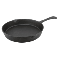 Round Cast Iron Skillet Pan | Pre-Seasoned Frying Pan | 203mm Diameter | Vogue M654