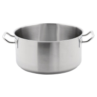 Commercial Stainless Steel Stew Pan | Catering Stock Pot | 12.5 Litre Capacity | Vogue M942