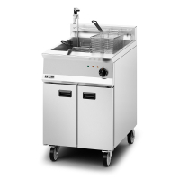 Commercial Electric Fryer | Single Tank Freestanding Fryer | Pumped Filtration | Lincat OE8108_OP