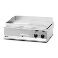 Electric Countertop Griddle | Ribbed Plate | Commercial Grill | Lincat OE8206_R