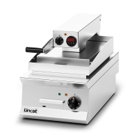 Electric Countertop Clam Griddle | Ribbed Upper Plate | Commercial Contact Grill | Lincat OE8211_R