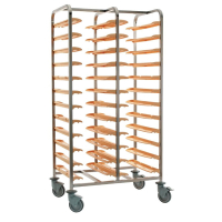 Self Clearing Trolley | Double-Tier Clearing Cart | Commercial Kitchen Trolley | Bourgeat P167