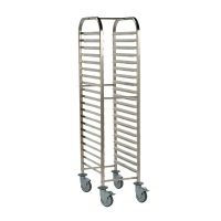 Gastronorm Racking Trolley | Full Size GN Pan Storage | 20 Shelves | Bourgeat P473