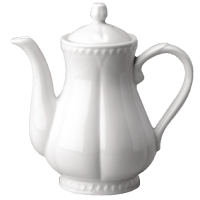 White Coffee Pot | Porcelain Coffee Server | 568ml Capacity | Churchill Buckingham P866