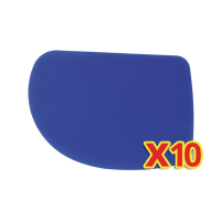 Plastic Kitchen Scrapers | Multi-Purpose Dough Scrapers | Bulk Pack of 10 | Nisbets S006
