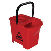 Colour Coded Mop Bucket | Red Cleaning Bucket | Professional Cleaning Equipment | Jantex S222