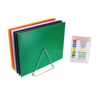 High Density Chopping Board Set | Large Kitchen Cutting Boards | Color-Coded Food Safety System | Hygiplas S240