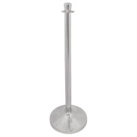 Stainless Steel Flat Top Barrier Post | Queue Management System | Crowd Control Post | Bolero S653