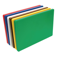 Thick Low Density Chopping Board Set | Kitchen Cutting Boards | 6-Piece Colour-Coded | Hygiplas S677