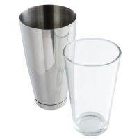 Boston Cocktail Shaker | Professional Bartending Set | Stainless Steel & Glass | APS S766