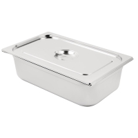 Stainless Steel Gastronorm Pan | 1/1 GN Container | With Lid | Vogue SA248