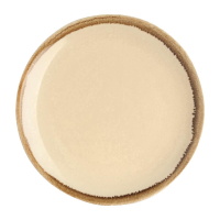 Round Coupe Plate | Kiln Restaurant Plate | 230mm Sandstone | Olympia SA284