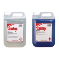Glasswasher Detergent and Rinse Aid Concentrate | Commercial Dishwashing Chemicals | 5Ltr 2 Pack | Jantex SA487