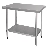 Commercial Stainless Steel Prep Table | Kitchen Work Bench | 900x900x600mm | Vogue T375