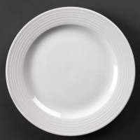 Wide Rimmed Plates | Linear Plates | 310mm Crockery | Olympia U092