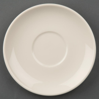 Ivory Stacking Saucers | Coffee Cup Saucers | Stackable Porcelain Crockery | Olympia U107