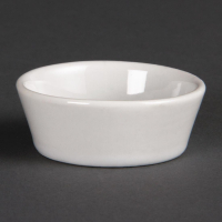 Sloping Edge Bowls | White Porcelain Bowls | 50mm Diameter | Olympia U161