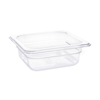 Polycarbonate 1/6 Gastronorm Container | Food Storage Container | 65mm Deep Clear | Vogue U239
