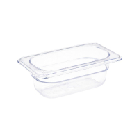 Polycarbonate Gastronorm Container | 1/9 GN Container | 65mm Deep Clear | Vogue U242
