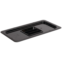 Polycarbonate Gastronorm Lid | 1/3 GN Container Cover | Black Kitchen Storage | Vogue U476
