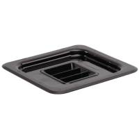 Polycarbonate Gastronorm Lid | 1/6 GN Container Cover | Black Kitchen Storage | Vogue U478