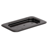 Polycarbonate Gastronorm Lid | 1/9 GN Container Cover | Black Food Storage | Vogue U479