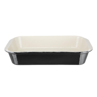 Cast Iron Roasting Dish | Large Roasting Pan | Black Cookware | Vogue U572