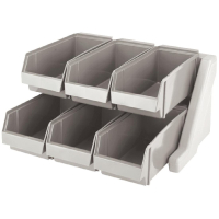 Commercial Dispensing Rack | Cup & Lid Organizer | Adjustable Compartments | Cambro U600