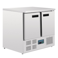 Commercial Double Door Counter Fridge | Undercounter Refrigerator | 240 Litre | Polar U636