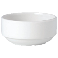 Soup Cups | Stacking Porcelain Cups | 285ml Capacity | Steelite Simplicity White V0018