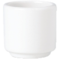 Egg Cup | Footless Porcelain Egg Holder | 47mm | Steelite Simplicity White V0081