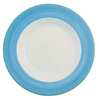 Slimline Plates | Blue Dinner Plates | 202mm Tableware | Steelite Rio V3064