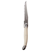 Serrated Steak Knives | Laguiole Ivory Handle Cutlery | Set of 6 Knives | Vogue V596