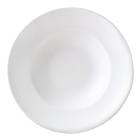 White Nouveau Bowls | Porcelain Tableware | 230mm Diameter | Steelite Monaco V7445