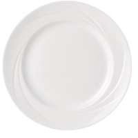 Venitia Plates | White Porcelain Dinnerware | 165mm Diameter | Steelite Alvo V8760