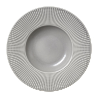 Gourmet Deep Rimmed Bowls | Grey Porcelain Dinnerware | 285mm Pack of 6 | Steelite Willow Mist VV1799