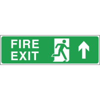 Fire Exit Arrow Up Sign | Emergency Exit Sign | Mandatory Safety Signage | W301