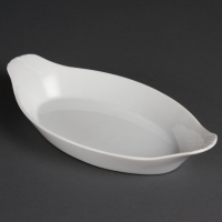 Oval Eared Dishes | Whiteware Oval Serving Dish | 289mm | Olympia W411