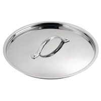 Commercial Tri Wall Stew Pan Lid | 240mm Saucepan Cover | Kitchen Cookware | Vogue Y425