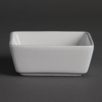 Mini Square Dishes | Appetizer Plates | 85mm Premium Serving Dishes | Olympia Y729