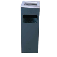 Square Cigarette Bin | Outdoor Ashtray | Stainless Steel | Bolero Y812