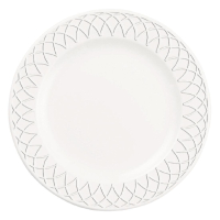 Dinner Plates | Large White Plates | 268mm Ceramic Crockery | Churchill Alchemy Jardin Y970