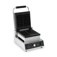 Commercial Waffle Maker | Square Belgian Waffle Machine | Teflon Non-Stick Plates | Modena WF2210