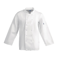 Commercial Chef Jacket | Unisex Long Sleeve Chef Coat | White | Whites Vegas A134-S