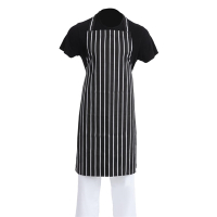 Butchers Apron | Black and White Stripe | Professional Chef Wear | Whites A935