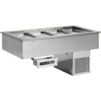 Commercial Cold Well Drop In Unit | Static Refrigerated Display | 2 x GN1/1 Capacity | Afinox GREEN-2