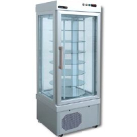 Cake Display Fridge | Rotating Shelves Display | 4-Tier Commercial Patisserie Cabinet | Afinox PST441TNVR