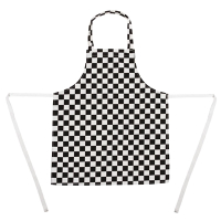Children's Bib Apron | Kids Chef Apron | Black and White Check | Whites B357