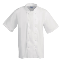 Commercial Chefs Jacket | Unisex Short Sleeve | White | Whites B250-S